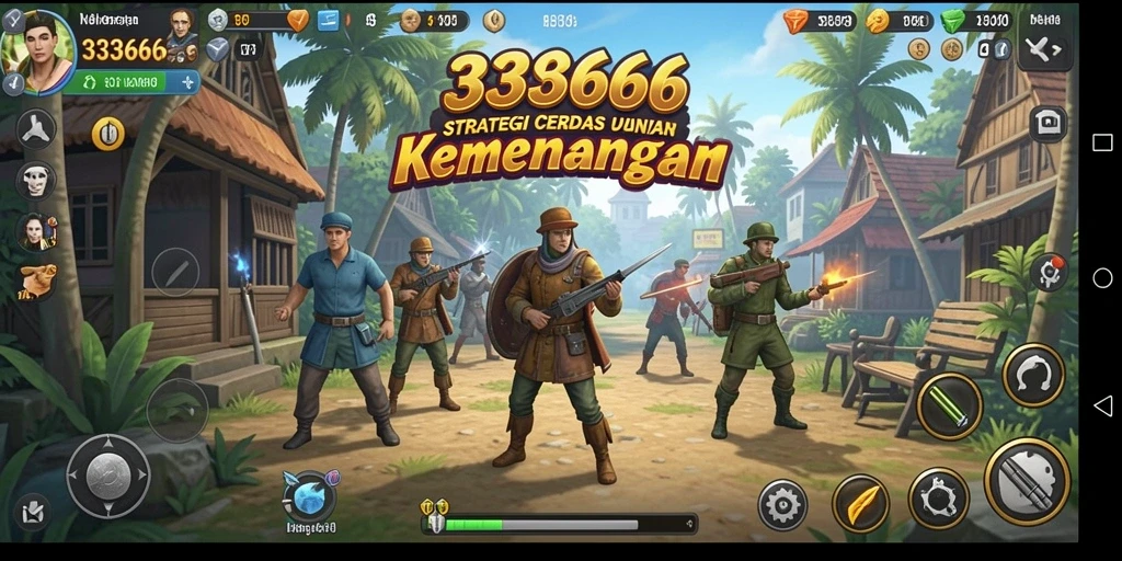 Screenshot utama 333666 menampilkan pertempuran strategis yang mendebarkan.