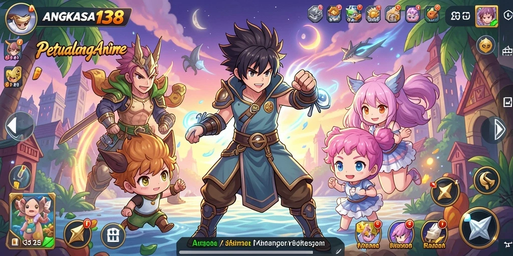 Tangkapan layar gameplay <strong>ANGKASA138</strong> dengan karakter Anime yang beraksi.
