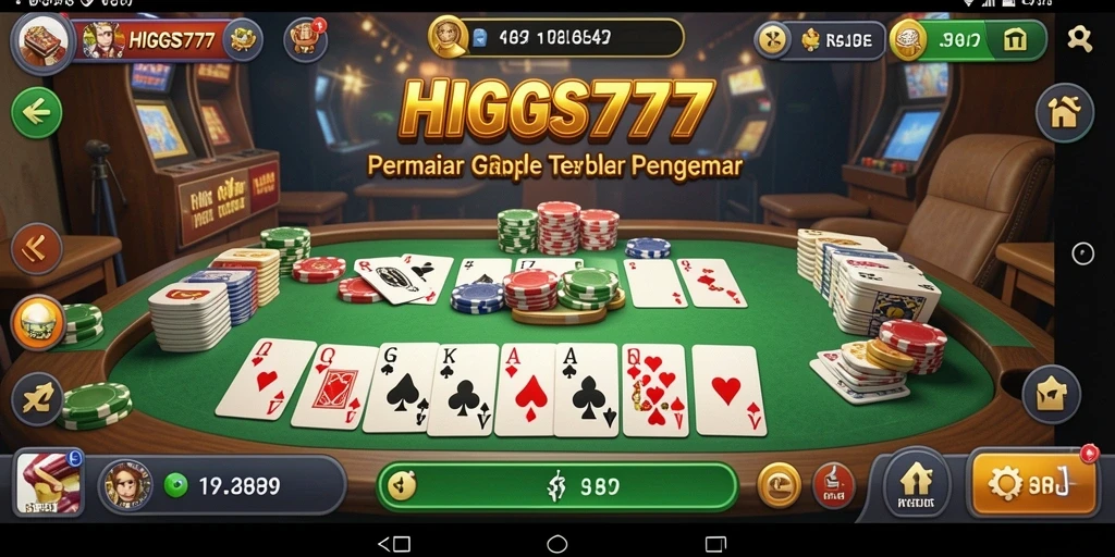 Tampilan gameplay HIGGS777 yang seru dan menarik.