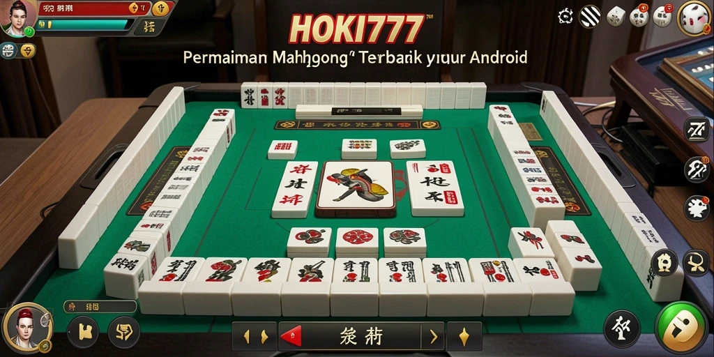 Tangkapan layar utama HOKI777 menunjukkan gameplay Mahjong yang mendebarkan.