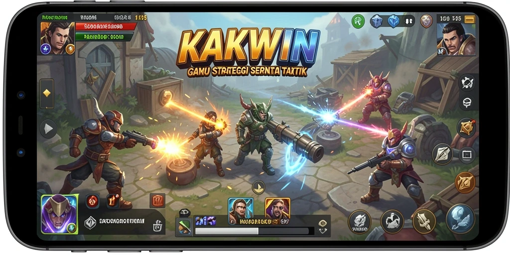 Tampilan gameplay KAKWIN yang seru dan strategis.
