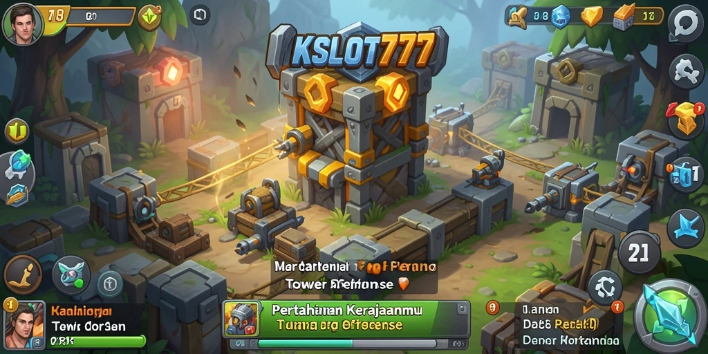 Gameplay KKSLOT777 yang seru dalam aksi Tower Defense.