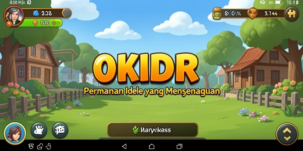 Tangkapan layar menunjukkan gameplay santai dan menarik di OKIDR.