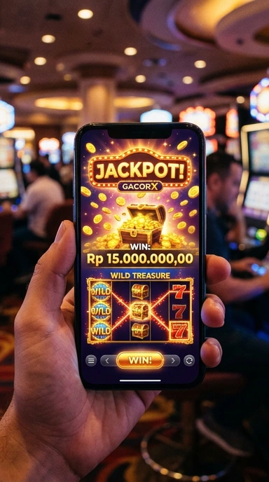 Fitur unggulan aplikasi gacorx dalam tampilan screenshot.